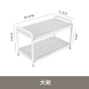 『碳鋼雙層瀝水架』【Efanvei】收納架 碗筷瀝水架 廚房置物架 瀝乾 杯架 層架 組合式 雙層 碳鋼 承重力 現貨-規格圖6