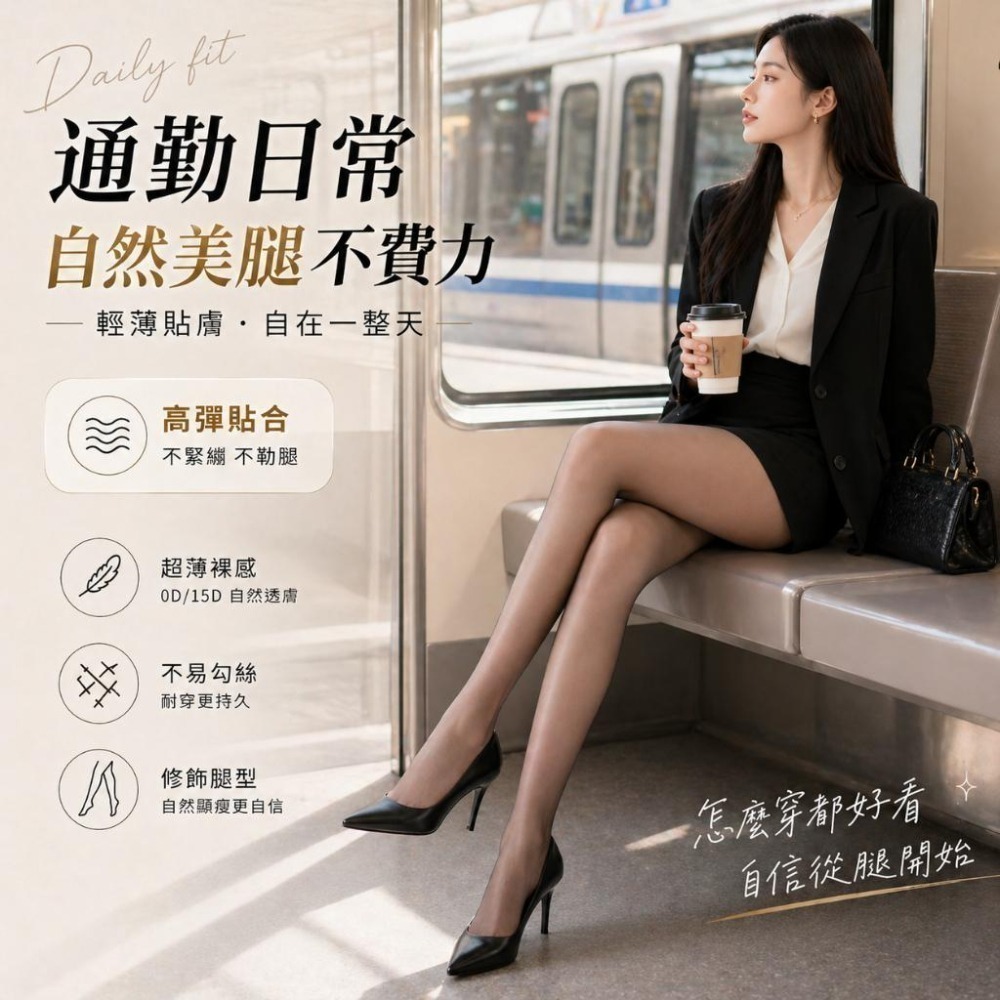 【愛購衣】通勤日常防勾絲絲襪 輕薄超彈 光腿神器 上班族必備-細節圖4