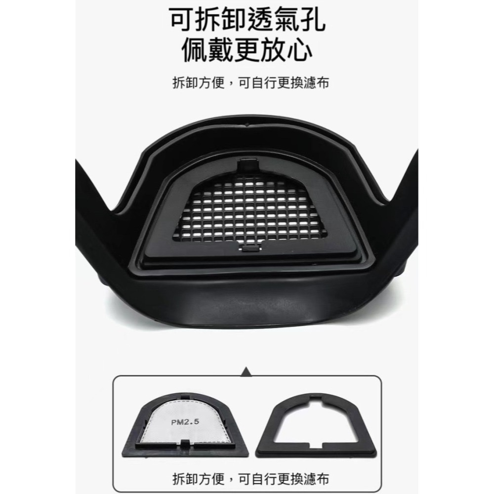 【TW現貨🔥防霧抗衝擊 送濾墊】防護面罩 防塵面罩 防霧面罩 PC面罩 防灰塵 全臉防塵 隔離防護 防飛濺 頭盔面罩-細節圖8