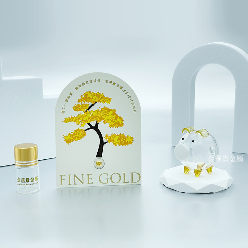 【金華貴金屬】純金小金豆1公克 檢驗卡裝 9999金塊 賓士金條製成 黃金塊 黃金1克-細節圖3