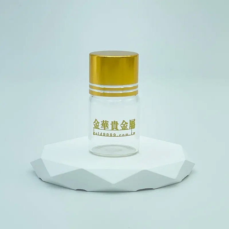 【金華貴金屬】金豆玻璃瓶 小金豆 台灣現貨 玻璃小金瓶 黃金 撲滿 存錢筒 存錢密封罐 黃金收藏瓶-細節圖2