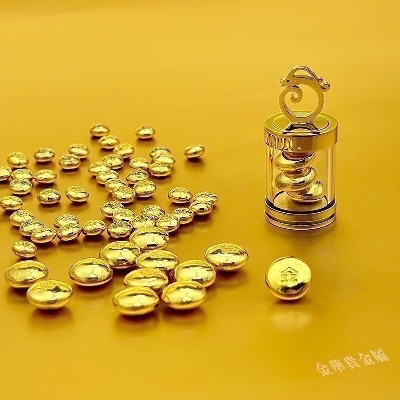 【金華貴金屬】純金小金豆1台錢 檢驗卡裝 9999金塊 由賓士金條製成 黃金塊 黃金1錢-細節圖5
