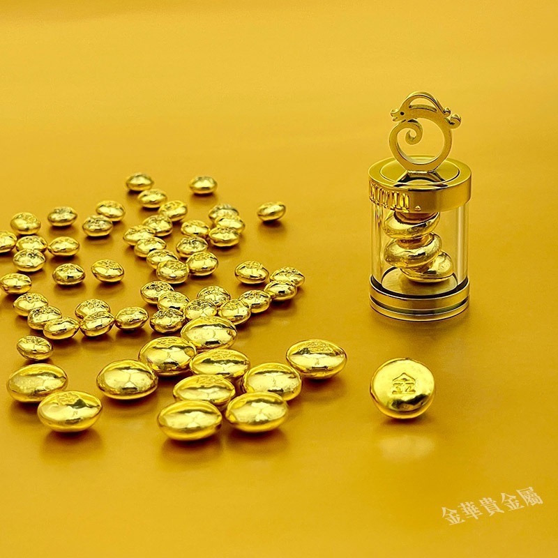 金華貴金屬✦純金小金豆1台錢 9999金塊 由港口王賓士金條製成 黃金塊 碎金-細節圖4