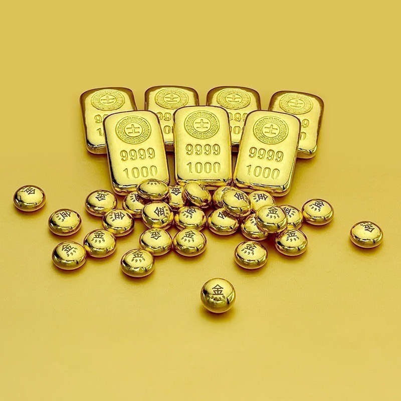 【金華貴金屬】招財貓小金豆1台錢 - 燙金檢驗卡裝 9999金塊 由賓士金條製成 招財貓 招財進寶 黃金-細節圖5