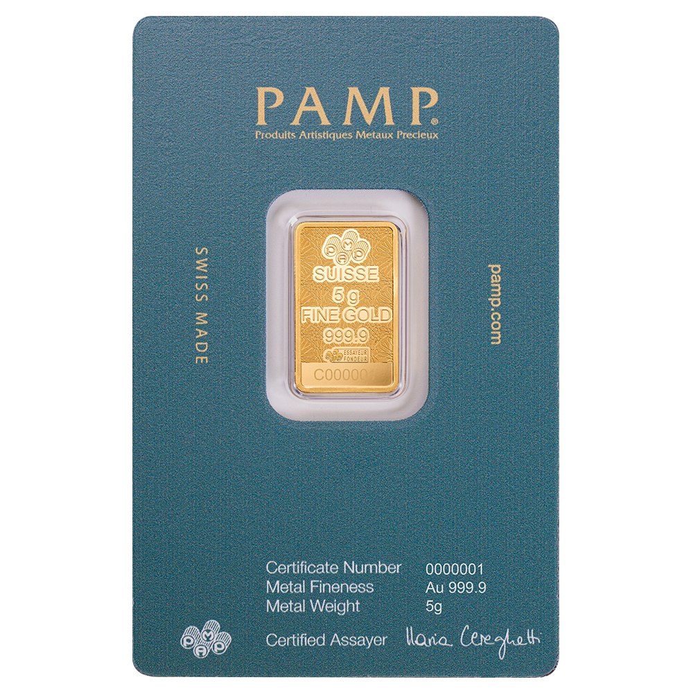 【PAMP 瑞士原裝】5克純金條 - 阿拉伯獵鷹(含吊墜框)｜999.9純金｜瑞士鑄造｜收藏投資｜高端送禮首選-細節圖3