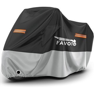 日本 Favoto摩托車車罩 機車車罩 附收納袋 前輪防盜孔設計-細節圖10