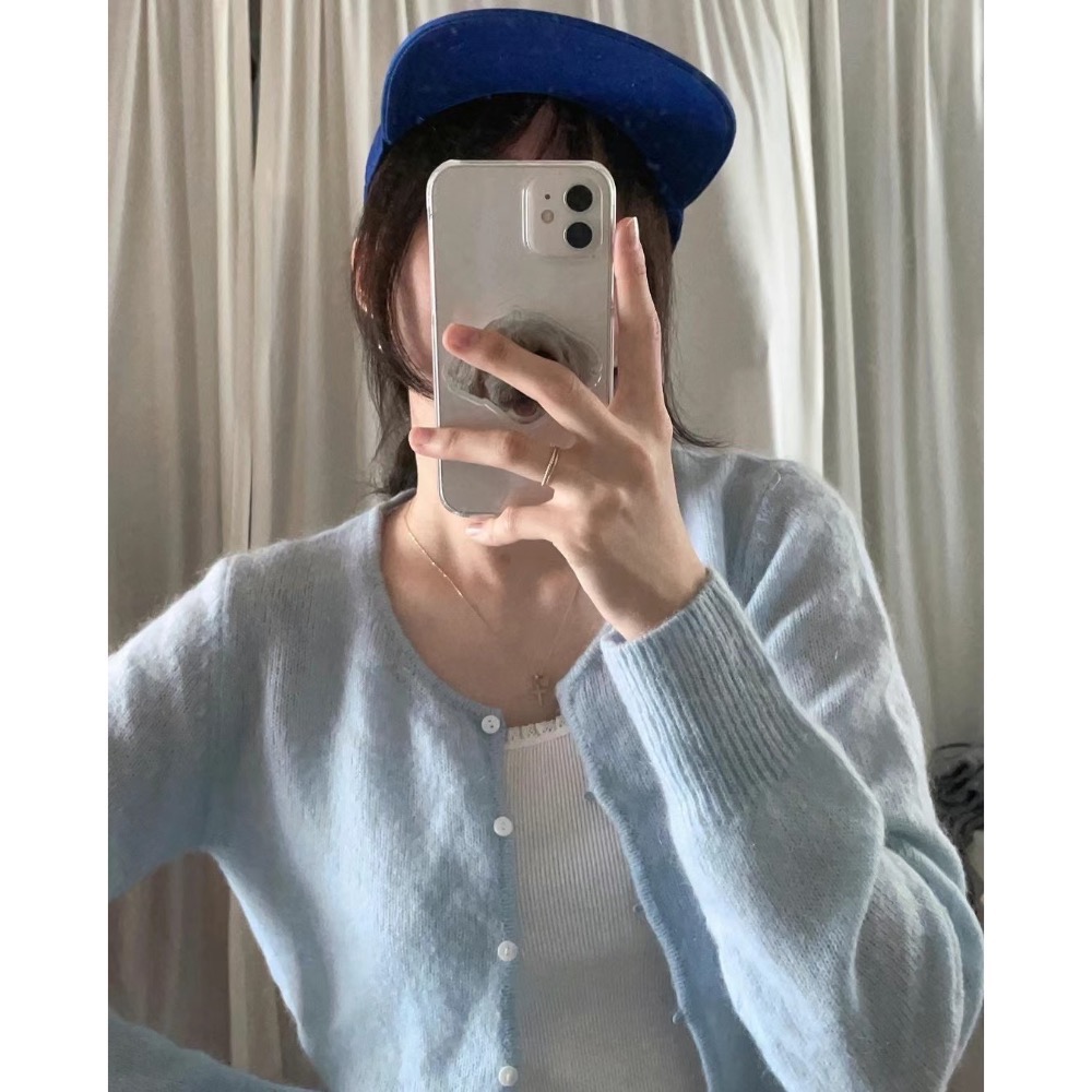 🇰🇷海馬毛短版上衣（2色）-細節圖7