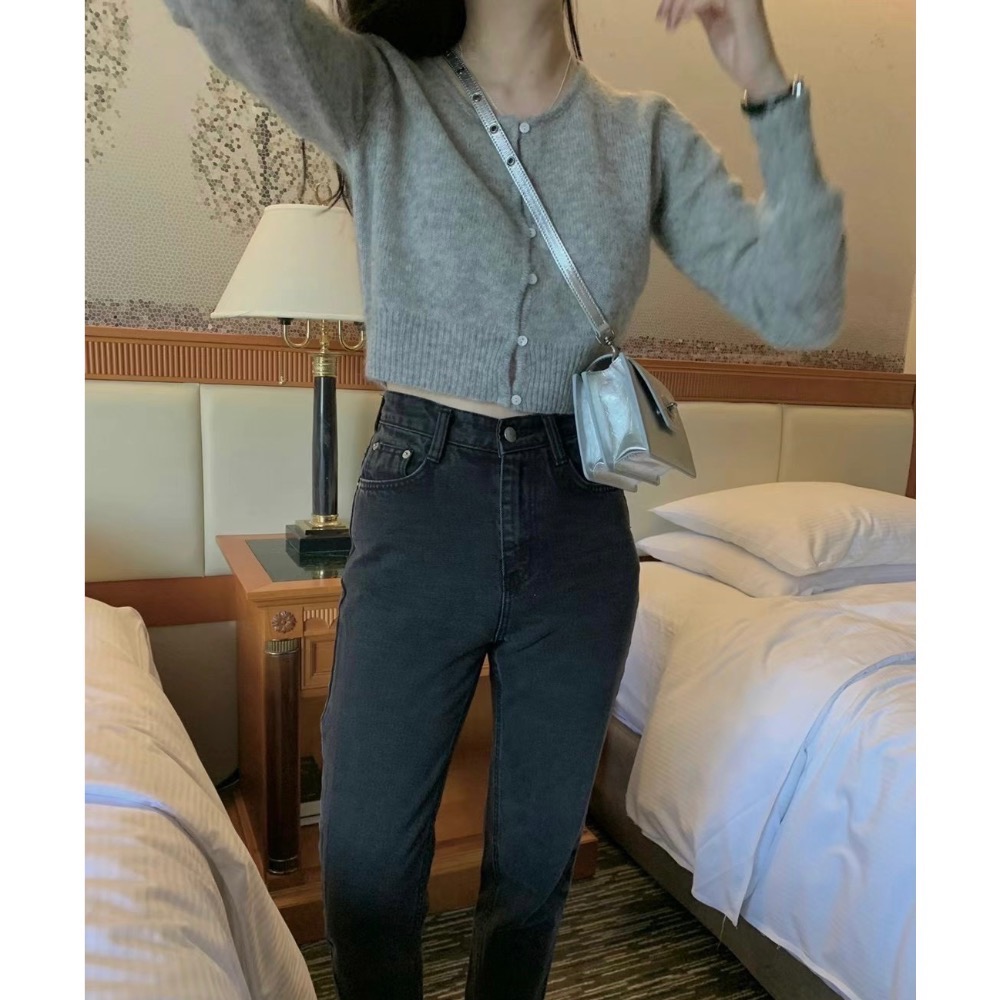 🇰🇷海馬毛短版上衣（2色）-細節圖8