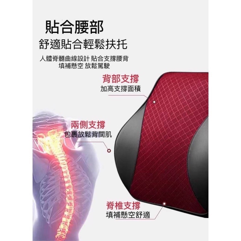 ￼車用頸枕 汽車頭枕 記憶棉枕頭 汽車頸枕 汽車用品 汽車枕頭 腰枕-細節圖6