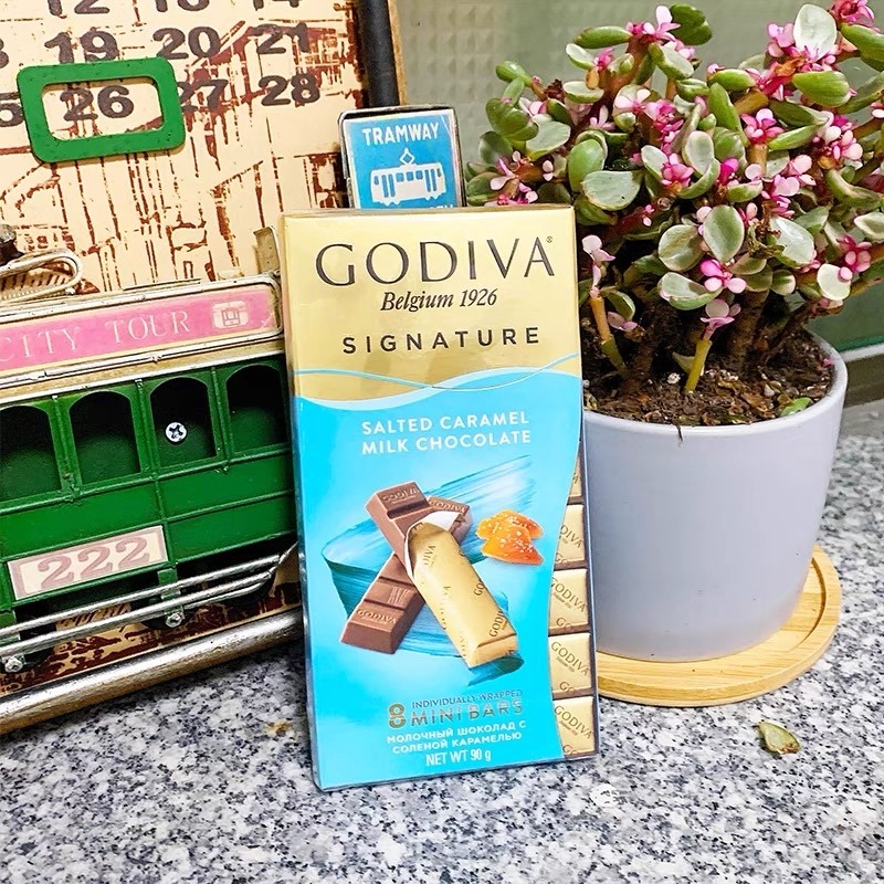 促銷價 GODIVA巧克力磚100g 海鹽/牛奶/黑巧克力/海鹽焦糖 禮物 禮品-細節圖3
