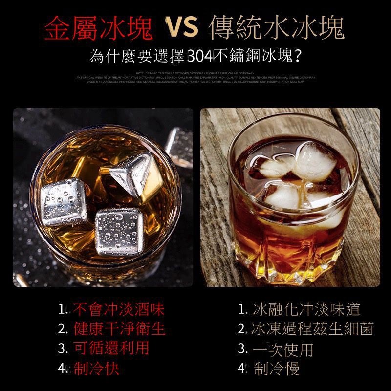 台灣出貨 冰塊 304不鏽鋼冰塊 冰球 冰磚 冰桶 冰塊盒 冰箱 廚房 環保冰塊 不銹鋼冰球 威士忌冰塊 冰磚冰石 保冰-細節圖5