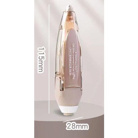 台灣出貨 HANGLI 按壓式修正帶 立可帶 可換替芯 立可貼 按動款 替換芯 修正帶 立可白 PET透明膜帶-規格圖9