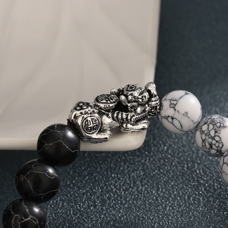 太極貔貅手鍊 未開光 貔貅 招財 納福 黑曜石 手鍊-細節圖7