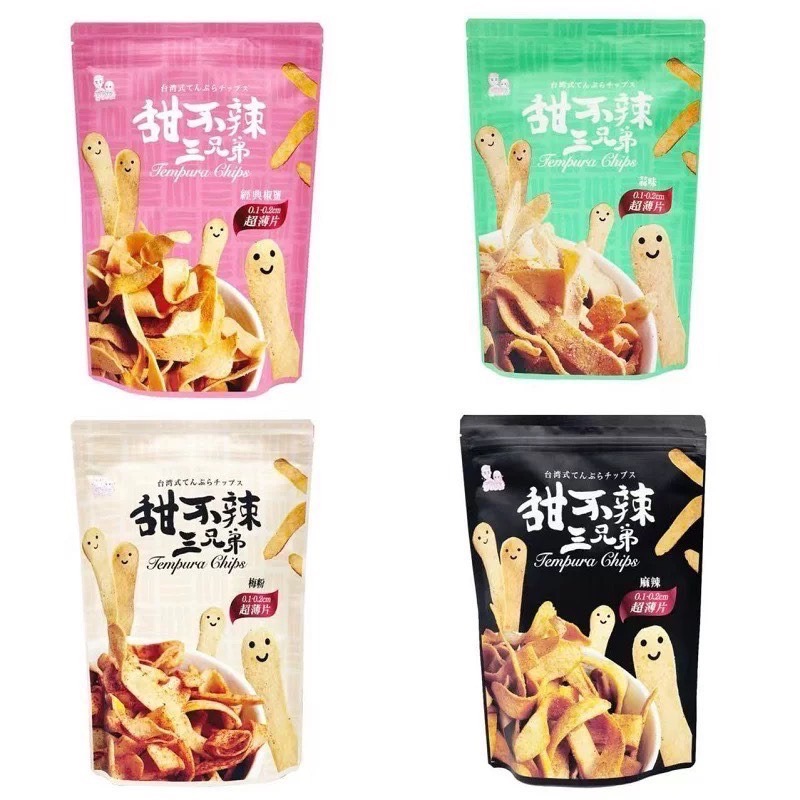 現貨 甜不辣 三兄弟 椒鹽 海苔 梅粉 蒜味 麻辣 甜不辣三兄弟 伴手禮 零食-細節圖2
