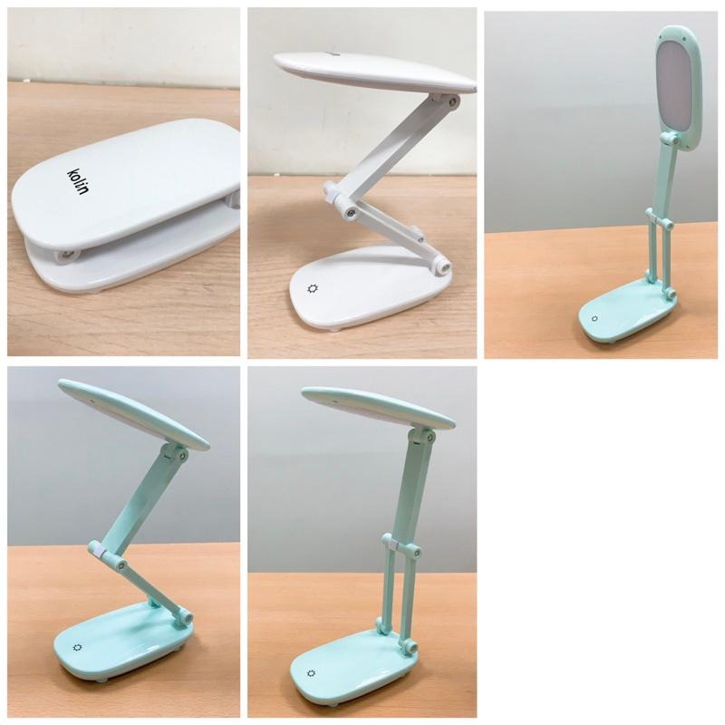 【快速出貨】實拍 歌林充/插兩用折疊檯燈 護眼檯燈 歌林 白光 檯燈 kolin 折疊燈 閱讀 照明燈-細節圖4