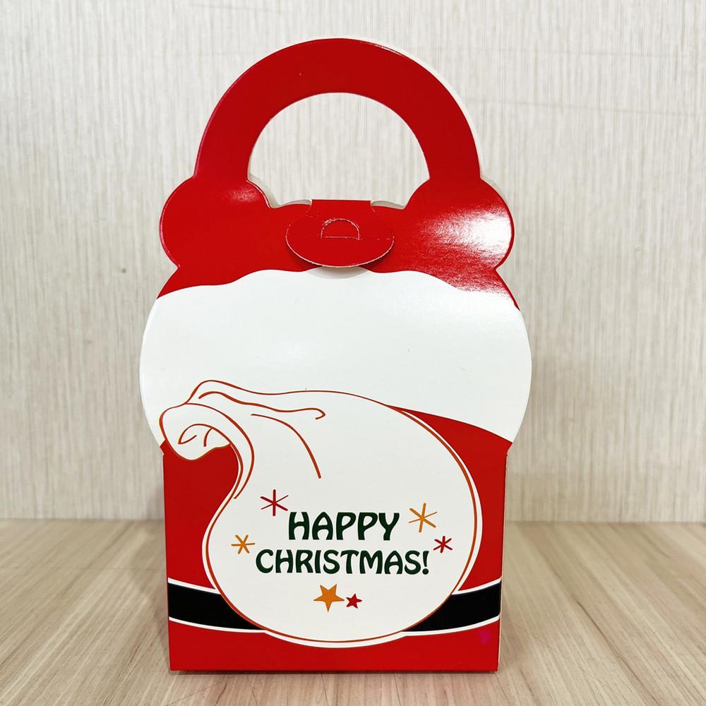 手提禮物盒-聖誕老人 5入/包 派對包裝盒 手提紙盒 聖誕禮品包裝 餅乾盒 蛋糕 糖果盒 造型禮盒 聖誕節-細節圖2