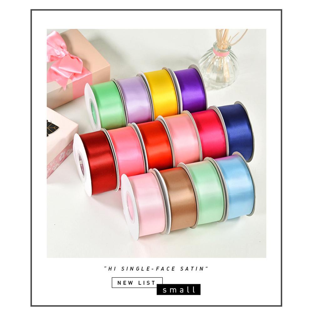 滌綸單面色丁帶(顏色尺寸內祥)手工花束包裝絲帶 禮品包裝 禮盒包裝 DIY手工 花束包裝 鮮花緞帶 包裝緞帶 蛋糕緞-細節圖3