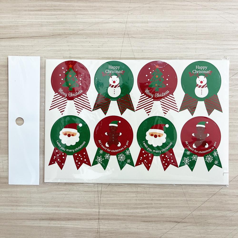 聖誕封口貼紙_50枚 禮物包裝 封口貼紙 聖誕禮物 聖誕 耶誕造型封口貼 包裝袋封口貼 裝飾創意貼紙-細節圖5