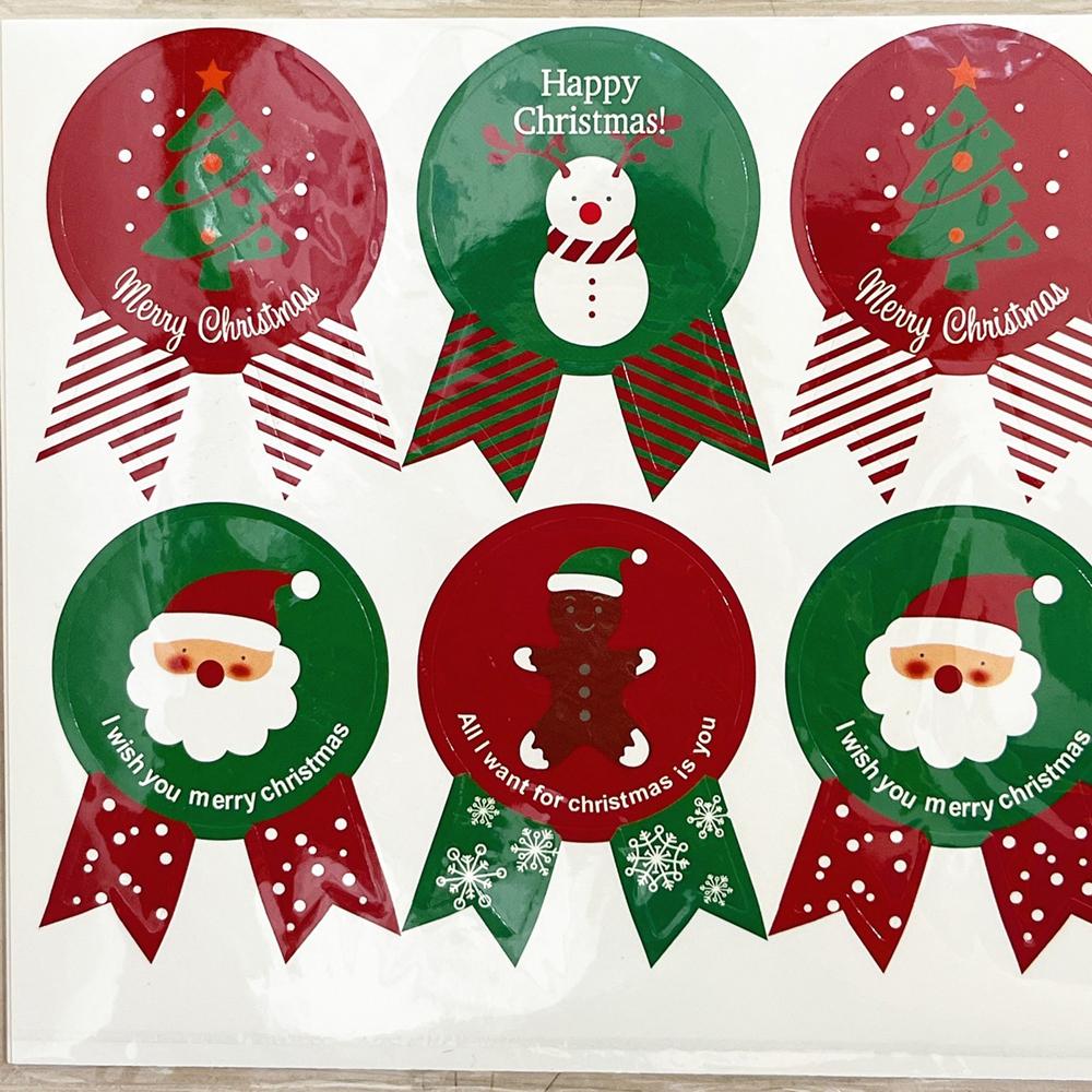 聖誕封口貼紙_50枚 禮物包裝 封口貼紙 聖誕禮物 聖誕 耶誕造型封口貼 包裝袋封口貼 裝飾創意貼紙-細節圖6