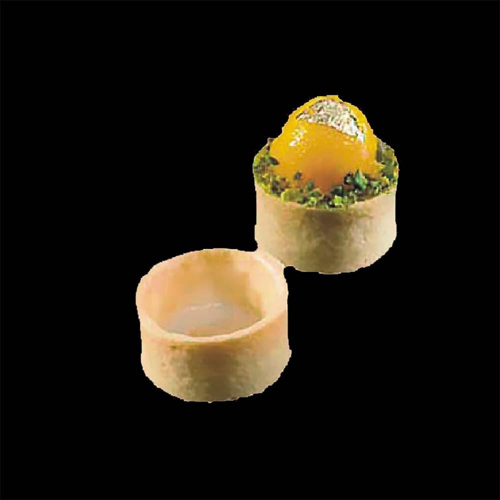 迷你圓形香草塔殼 42個/盤 (冷凍) 香草塔殼 甜點底座 圓形塔殼  黑玫瑰塔殼 水果塔 餅乾塔皮 堅果塔 直角塔殼-細節圖2