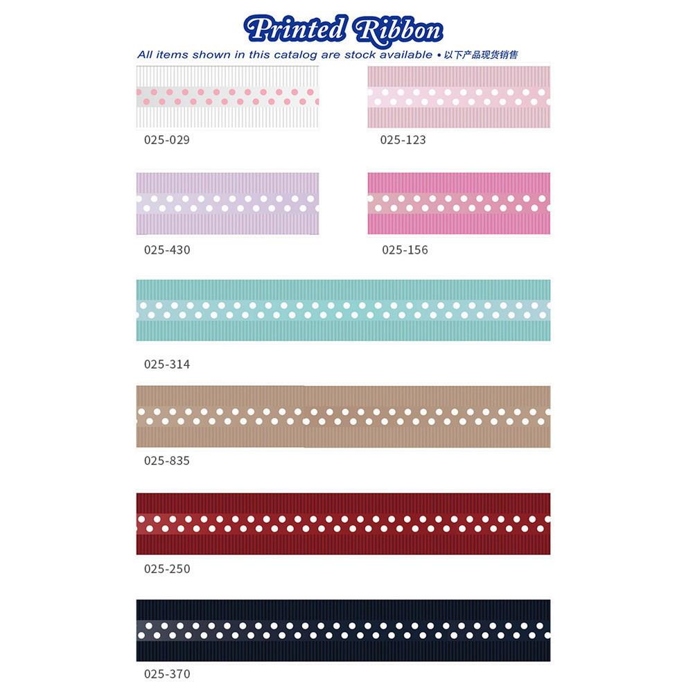 2.5cm羅紋邊圓點色丁印刷帶(顏色內祥)_圓點/100Y/卷 絲帶/羅紋織帶/鮮花緞帶/包裝緞帶/蛋糕緞帶/包裝絲帶-細節圖5
