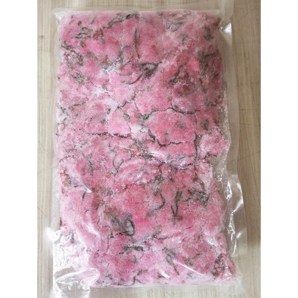 鹽漬櫻花 1kg(冷凍)裝飾 鹽漬櫻花茶 櫻花 水信玄餅 烘焙材料 蛋糕捲 櫻花茶 花茶 通過農藥檢測 解凍後即可食用-細節圖2