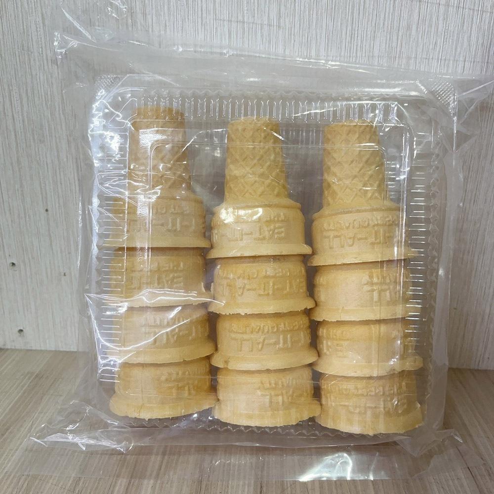 【柚子烘焙材料】平底威化杯 12入 甜筒杯 冰淇淋杯 餅乾甜筒 夏日冰品 酥杯 甜筒餅乾 冰淇淋餅乾甜筒 酥杯 霜淇淋-細節圖2