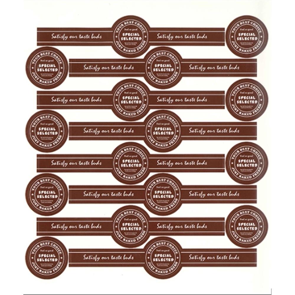 烘焙手作貼紙 甜點封口貼紙 長條貼紙 粉紅色 雙邊封口貼 布丁杯貼紙 奶酪杯貼紙 蛋糕杯貼紙 手作雙邊飲料封口貼 貼紙-細節圖2