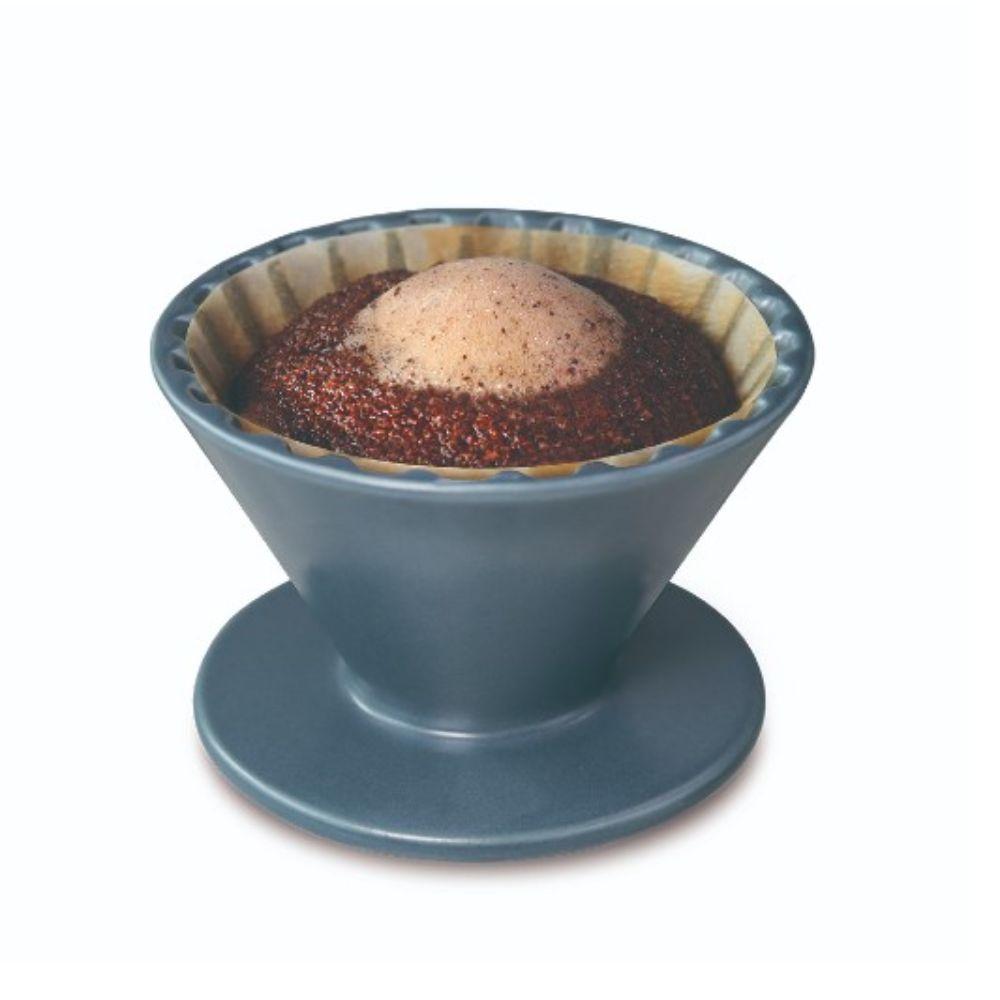 【柚子烘焙材料】Driver竹節陶瓷濾杯1-3cup(灰藍/灰綠)-細節圖6