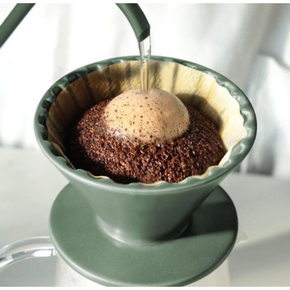 【柚子烘焙材料】Driver竹節陶瓷濾杯1-3cup(灰藍/灰綠)-細節圖7