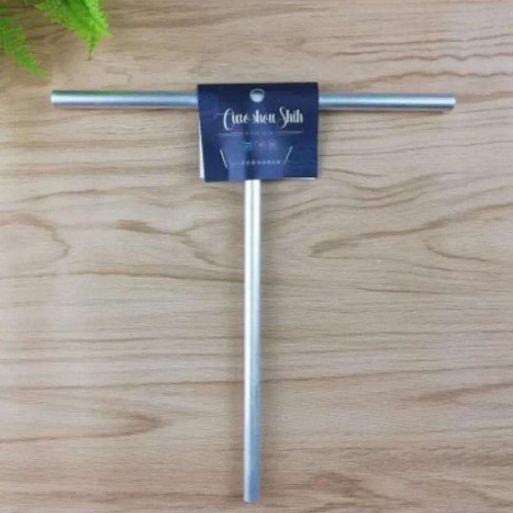 【柚子烘焙材料】巧手師 鋁合金T字棒 可麗餅鋁合金 不鏽鋼T字棒 T字推餅器 潤餅 煎餅 薄餅-細節圖2