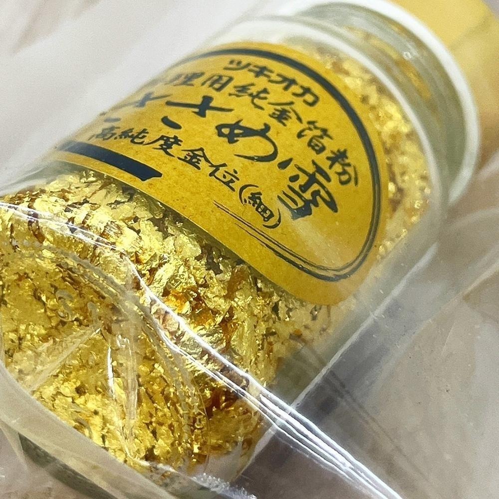 德麥 細雪金箔 0.3g 吹雪金箔 料理用純金箔粉<日本製>  蛋糕 甜點 西點 和風純金箔 裝飾藝術-細節圖2