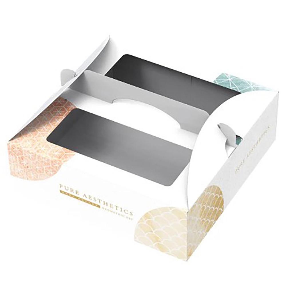 6吋開窗手提派盒-純粹(含白中襯) 派盒 手提派盒 禮盒 提拉米蘇盒 中秋節禮盒 乳酪蛋糕盒-細節圖3