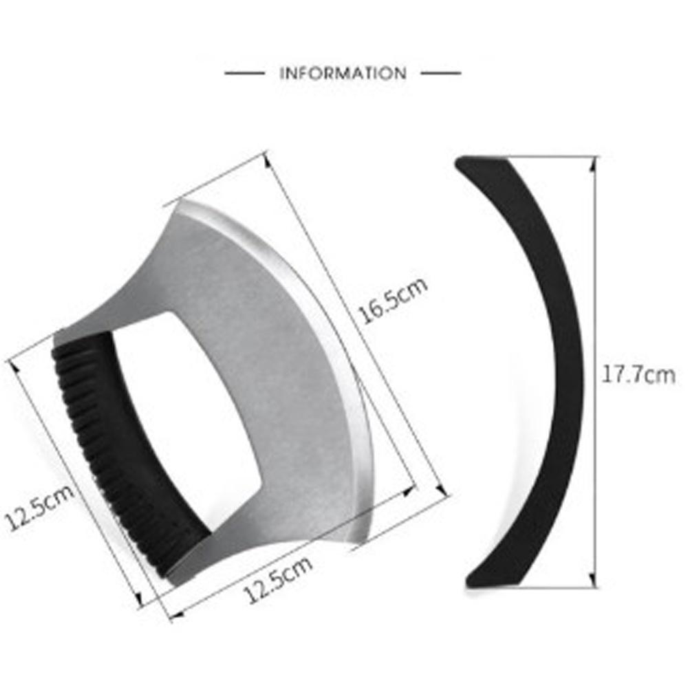 【柚子烘焙材料】巧手師 牛軋糖切糖刀 雪Q餅 切糖刀鏽鋼糖刀花生糖切刀雪花酥切糖刀弧形切刀具切割刀-細節圖2