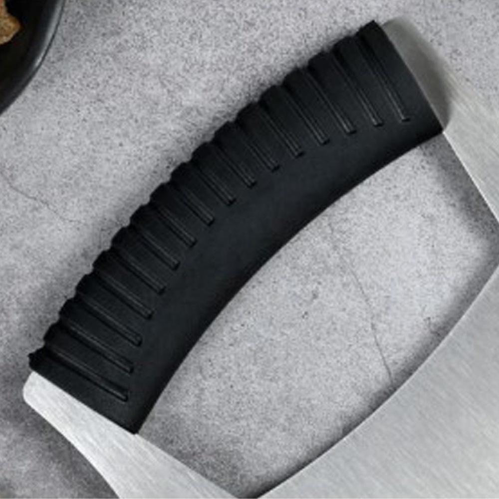 【柚子烘焙材料】巧手師 牛軋糖切糖刀 雪Q餅 切糖刀鏽鋼糖刀花生糖切刀雪花酥切糖刀弧形切刀具切割刀-細節圖5