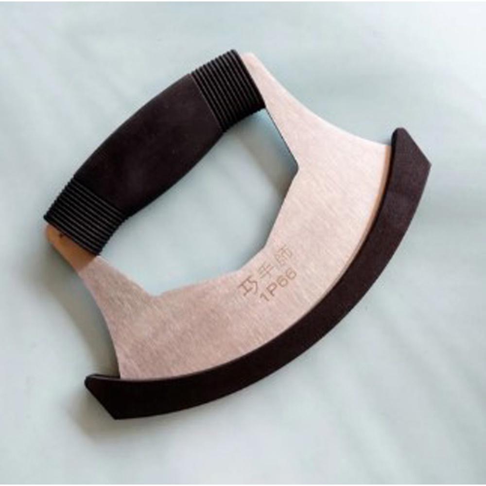 【柚子烘焙材料】巧手師 牛軋糖切糖刀 雪Q餅 切糖刀鏽鋼糖刀花生糖切刀雪花酥切糖刀弧形切刀具切割刀-細節圖7