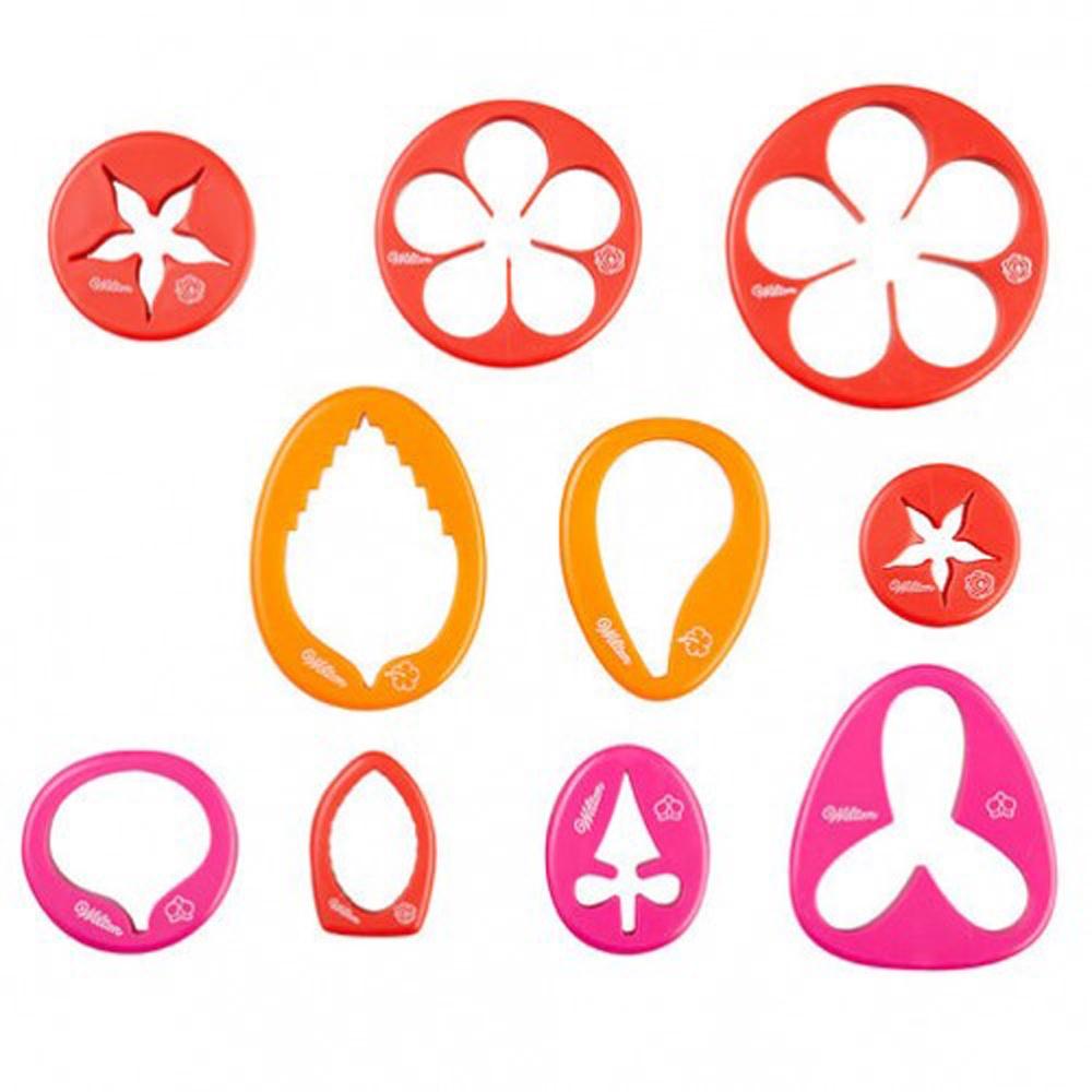 美國 Wilton惠爾通 翻糖押花模28件組 翻糖工具組 翻糖 蛋糕裝飾 翻糖工具 壓花組 印花 切模 美國進口 押花模-細節圖5