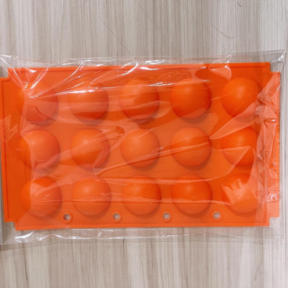 【柚子烘焙材料】一法 AHA 連孔半圓形矽膠模 半圓矽膠模 食品級 矽膠模 冰塊模 巧克力模 甜點模 蛋糕 乳酪球 果凍-細節圖4