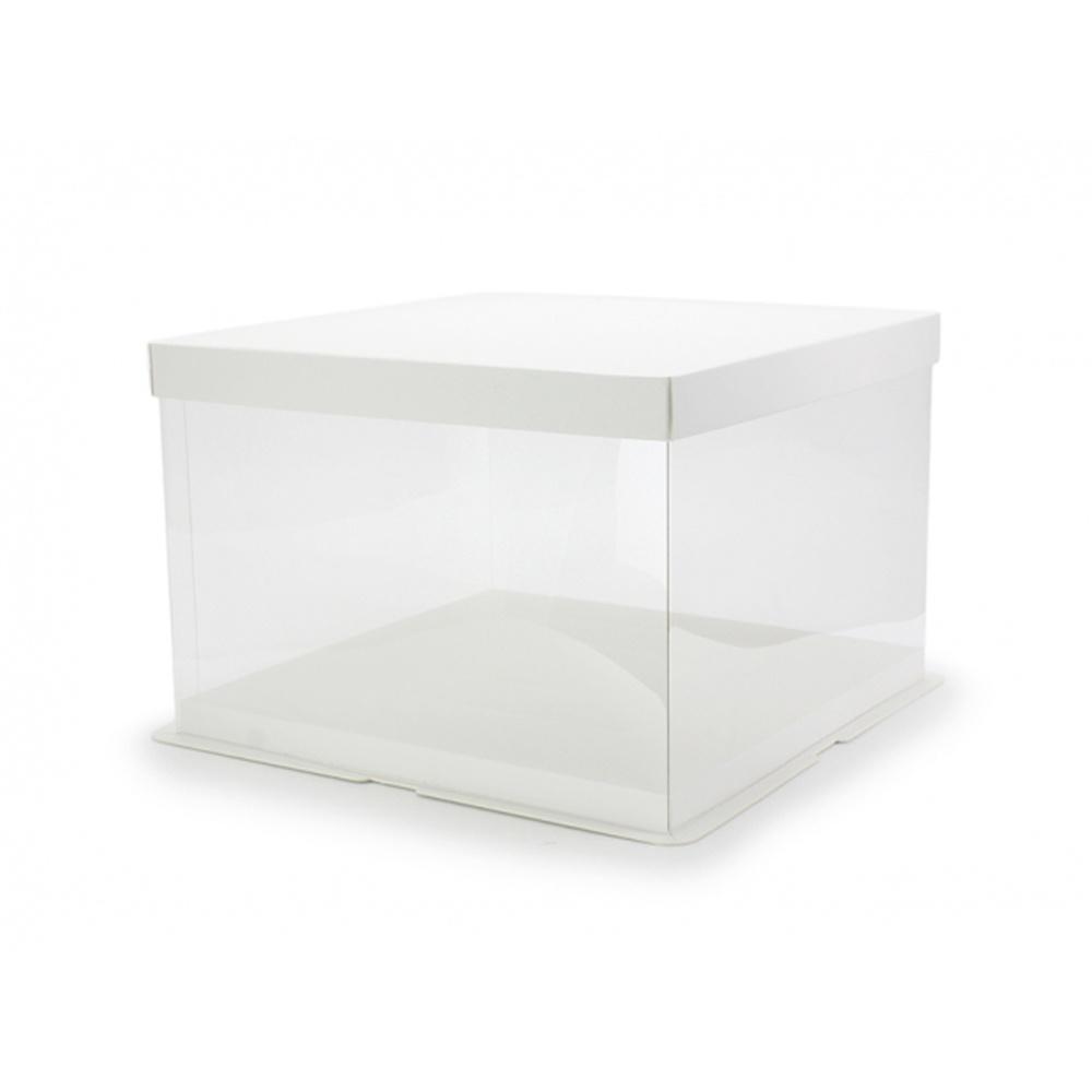 【柚子烘焙材料】透明蛋糕盒 8吋 高蛋糕盒 (方形-單層高/雙層高)高透明盒 包裝盒 生日蛋糕盒 慕斯蛋糕盒 奶油蛋糕盒-細節圖2