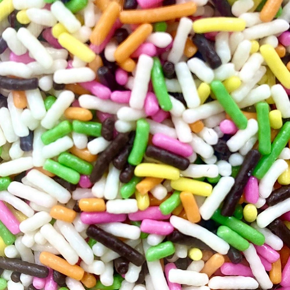 【柚子烘焙材料】福汎 代可可脂五彩巧克力米 烘焙裝飾彩米 2磅 900公克 五彩巧克力米 甜點 冰淇淋 冰品 蛋糕裝飾-細節圖3