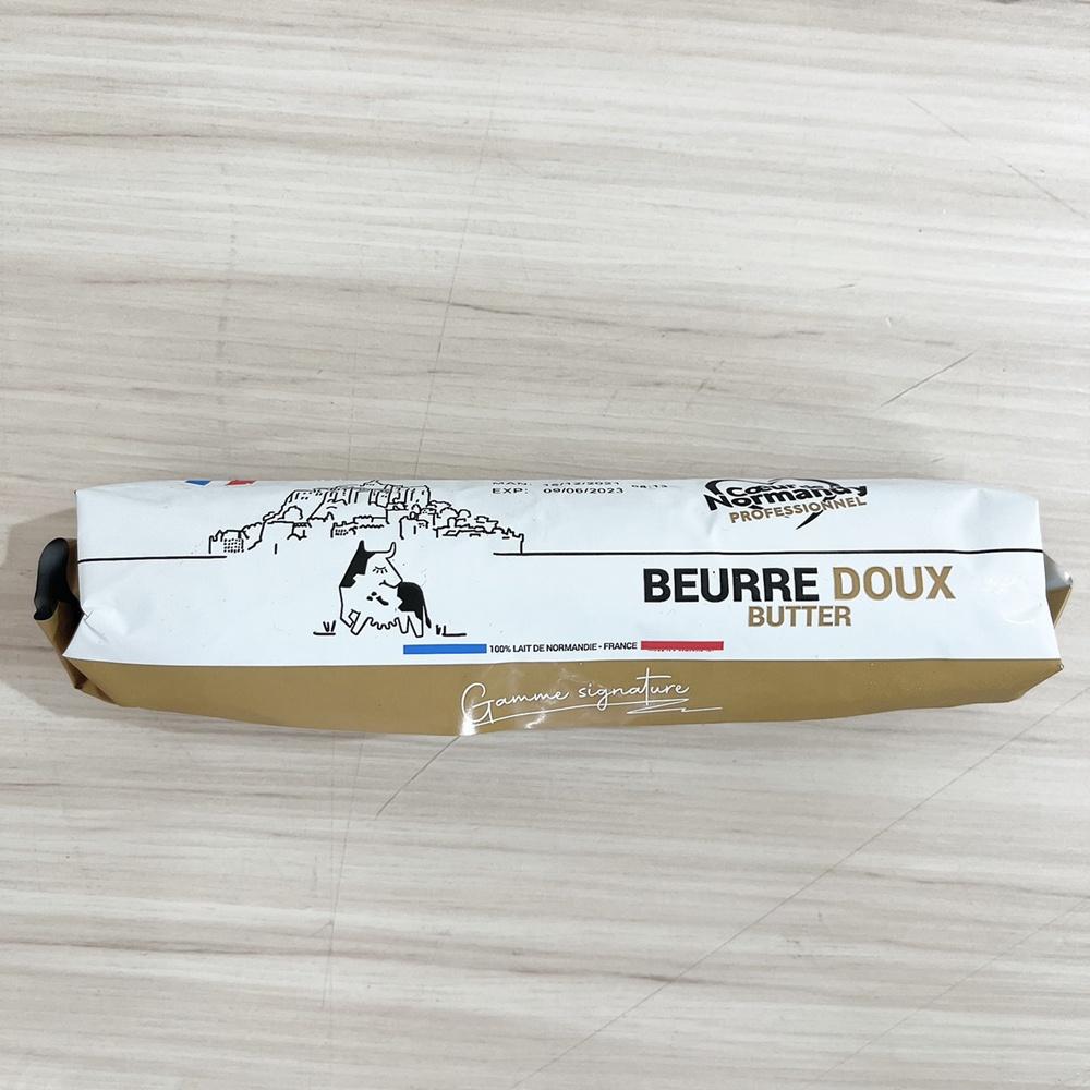 【柚子烘焙材料】法國諾曼第 諾牧心 無鹽發酵奶油條 250g原裝(冷凍) 有鹽奶油 無鹽發酵奶油82% 諾牧心 綠色山丘-細節圖3
