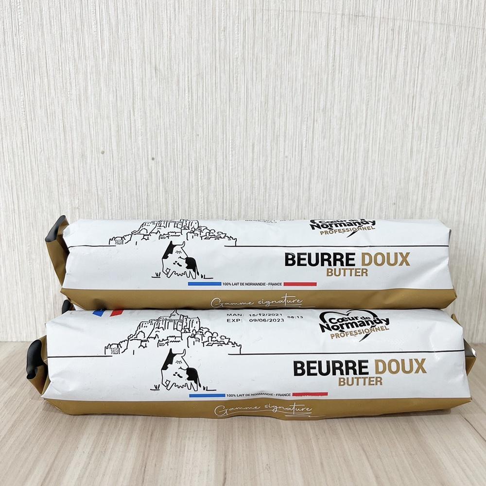 【柚子烘焙材料】法國諾曼第 諾牧心 無鹽發酵奶油條 250g原裝(冷凍) 有鹽奶油 無鹽發酵奶油82% 諾牧心 綠色山丘-細節圖5