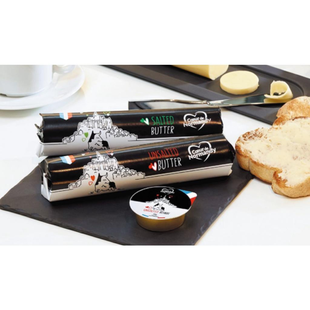 【柚子烘焙材料】法國諾曼第 諾牧心 無鹽發酵奶油條 250g原裝(冷凍) 有鹽奶油 無鹽發酵奶油82% 諾牧心 綠色山丘-細節圖9