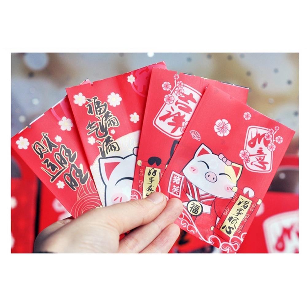 【柚子烘焙材料】原創新年款招財豬烘焙點心包裝袋烘焙袋食品包裝袋餅乾甜點糖果牛軋糖-細節圖6