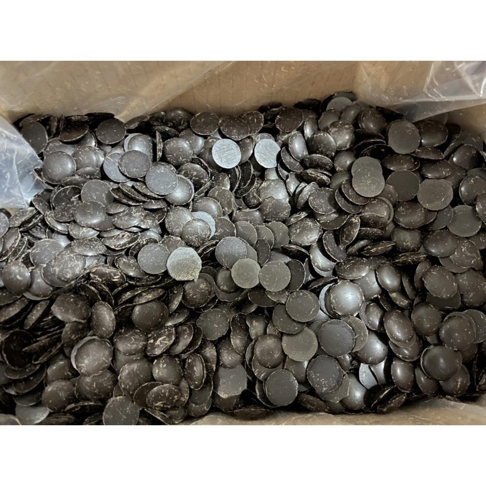 【柚子烘焙材料】歐蒂絲黑鑽石深黑巧克力鈕扣/圓錐 1kg蛋糕/甜點/餅乾/麵包/冰淇淋-細節圖4