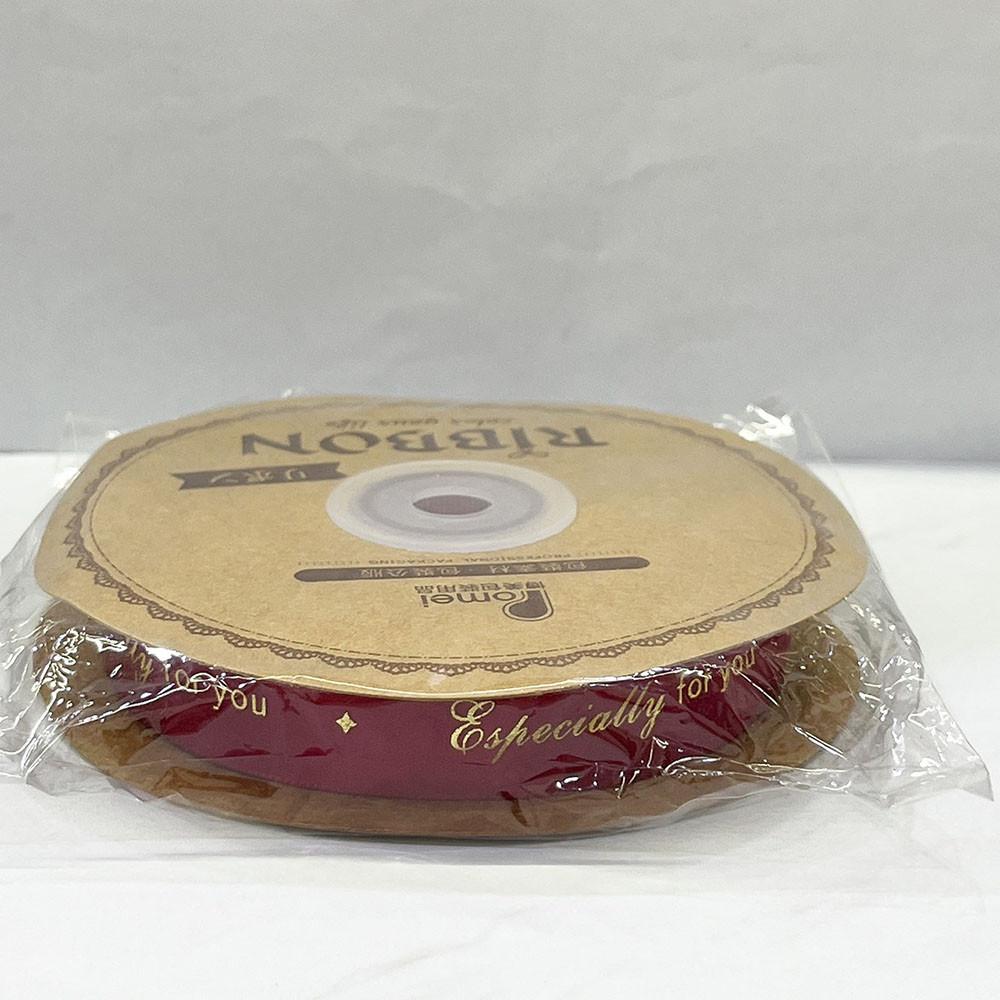 【柚子烘焙材料】6分緞帶-璀璨紅 包裝緞帶 禮物花束緞帶 禮盒裝飾 緞帶花 禮物包裝 鮮花包裝 聖誕裝飾 禮品緞帶-細節圖2