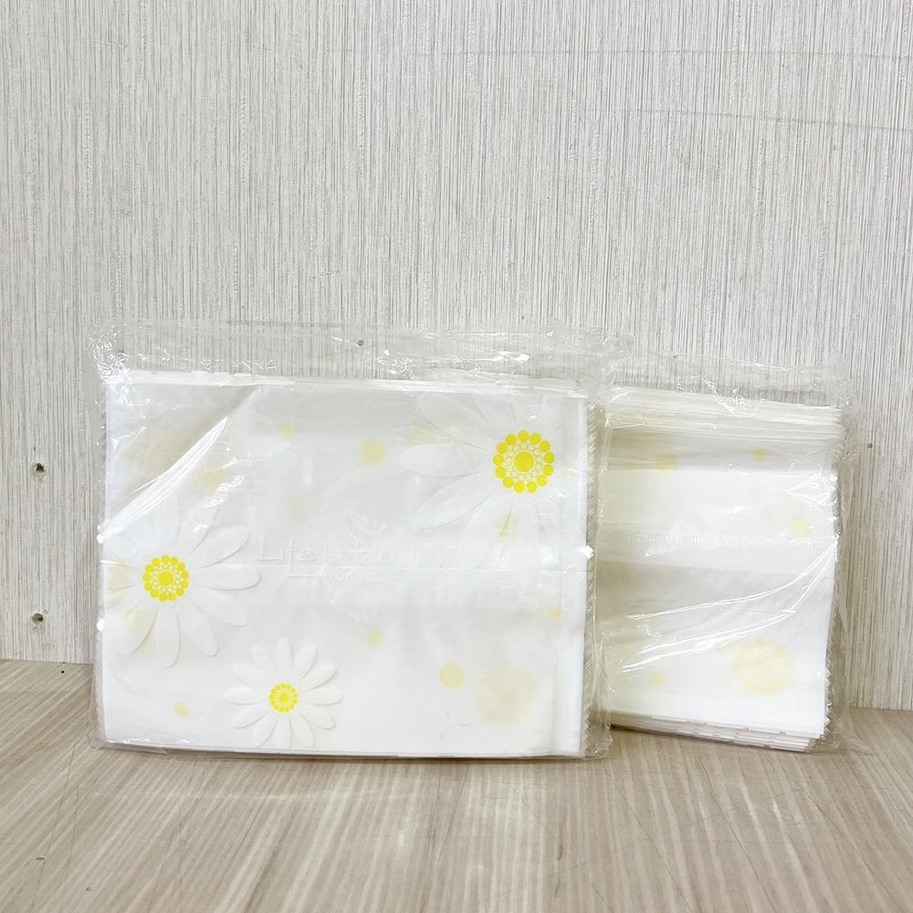 【柚子烘焙材料】10*13.5平面餅乾袋-小雛菊100入 包裝袋 餅乾袋 甜點袋 封口袋 餅乾甜點 糖果包裝袋 小花圖案-細節圖4