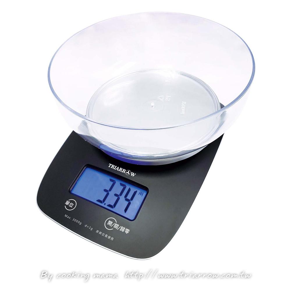 【柚子烘焙材料】三箭牌 3kg 電子料理秤(黑色/粉色)電子秤 不鏽鋼電子秤 料理秤 多用途電子食物秤 BEB-3030-細節圖2