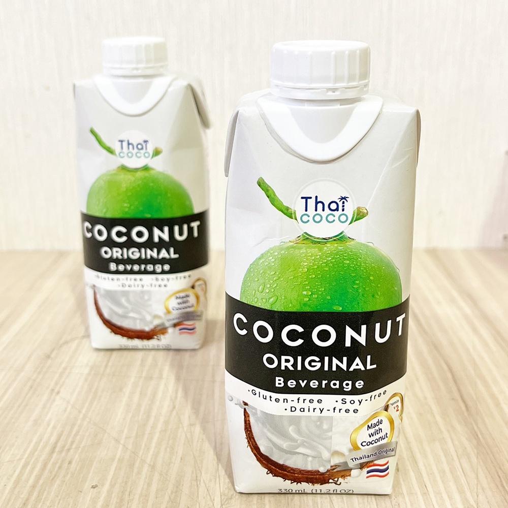 【柚子烘焙材料】ThaiCoco無麩質椰奶-原味 330ml 泰國椰奶 西米露 飲品 咖啡 牛奶 植物椰奶 即開即飲-細節圖3