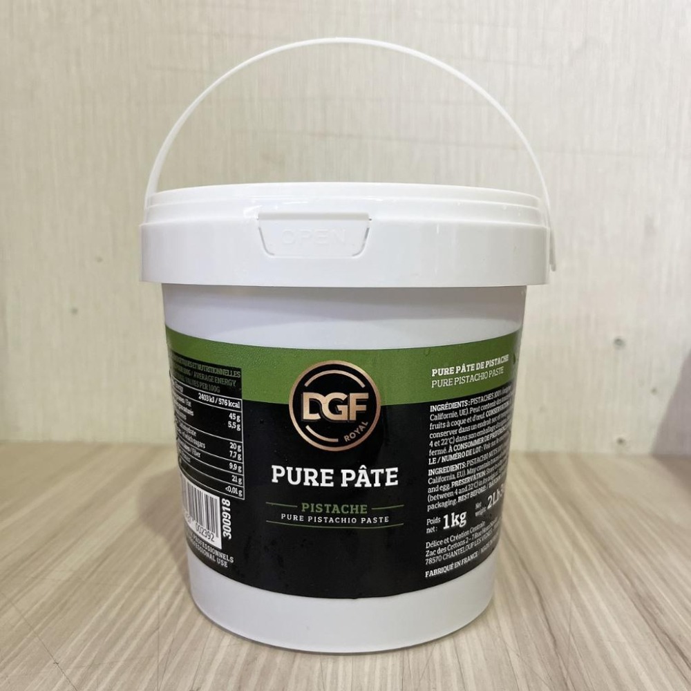 【柚子烘焙材料】100%開心果醬 1kg 純果醬 純開心果醬 法國 DGF狄吉富 法國純開心果醬 開心果醬 烘焙 抹醬-細節圖2